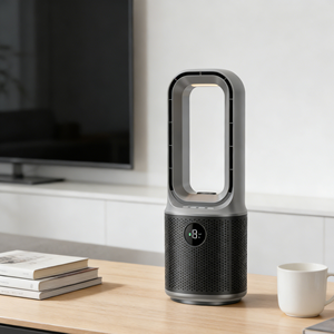 Ventilateur de bureau sans pales <span class=keywords><strong>Feigo</strong></span>, rechargeable, avec fonction de pulvérisation d'air, ventilateur portable avec humidificateur pour la maison et le bureau - Product Image 1