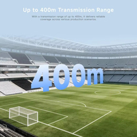 Système sans fil complet Accsoon Como II DECT 400m 9 utilisateurs AI ENC 170g Léger Sans station de base Full-duplex