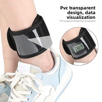 Sangle de podomètre de fitness, protection de la cheville, réglable, respirante, en PVC, pour la course à pied, le basketball, les sports, portable