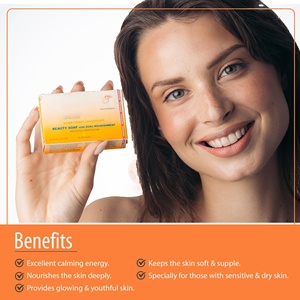 Savon artisanal naturel à l'extrait de carotte, format voyage, éclaircit et unifie le teint, savon éclaircissant pour la peau - Product Image 4