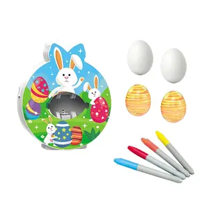 复活节装饰彩蛋染料套装工艺品着色彩蛋装饰儿童复活节彩蛋绘画机玩具光和音乐