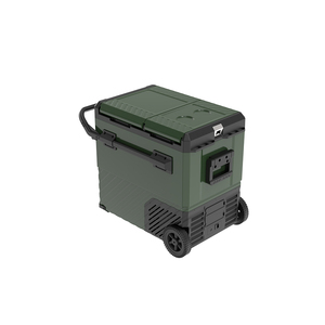 Nevera Portátil de Doble Puerta EDW35/45/55L con Ruedas y Asa, Verde, 12V/24V para Uso en Automóvil - Product Image 3