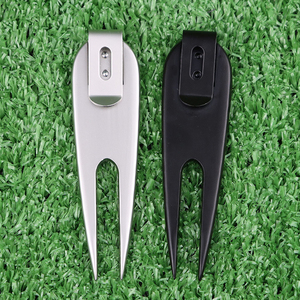 New Blank Ball Marker Laser <b>Engraving</b> Golf Accessories Golf Pitchfork Golf Divot Repair <b>Tools</b> with Clip - Product Image 3