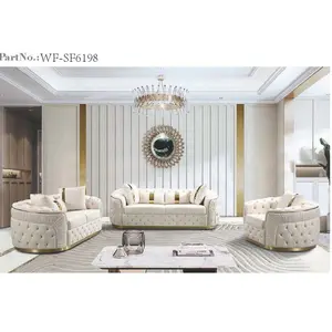 Sofá de sala de estar, conjunto de sofá de luxo da fábrica wholesa, mobiliário, europeu, italiano, design, sofá de veludo, 1 2, 3 lugares, sofá de chestercampo