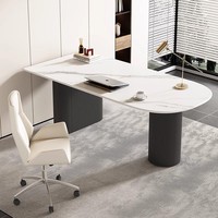 Ensemble table et chaises de salle à manger pour petit appartement, style luxe léger, durable, bureau simple pour patron, bureau d'ordinateur pour usage domestique, fabriqué en Chine