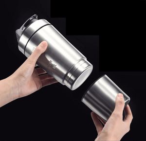 650ml Single Wall Stainless Steel Protein <b>Shaker</b> <b>Bottle</b> with Protein Storage - Product Image 6