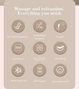 Fabrikdirektverkauf Günstiger Entspannungs-Gesundheitspflege-Ganzkörper-Massagesessel mit Shiatsu-Fußroller und Knetfunktion für Schönheitsanwendungen - Product Image 3