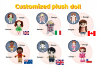 Peluche Coccinelle Personnalisée sur Mesure avec Vos Propres Images, Ultra Douce en Coton, Jouet Anti-Stress pour Enfants, Mascotte
