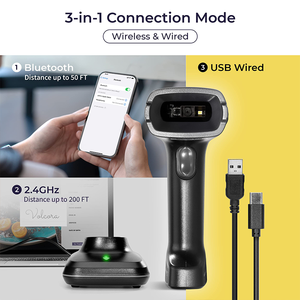 Mới Đến BWHS-23M 2D Máy Quét Mã Vạch 2.4G Không Dây + Cho Com/USB Tích cực Hiệu Suất 70 Mét Phạm Vi 1280*800 - Product Image 3