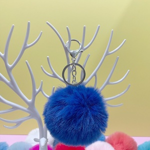 Llavero de piel sintética de conejo Rex <span class=keywords><strong>en</strong></span> stock, bola de peluche de 6/8/10 cm, accesorios para zapatos, sombreros y ropa, exclusivamente para ventas transfronterizas - Product Image 6
