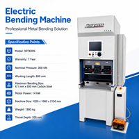 Prensa Plegadora Eléctrica Mini de Alta Precisión, 30 Toneladas, 600 mm, Servo Doble, para Prototipos en Taller y Acero al Carbono de 6.1 mm