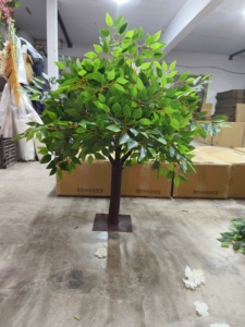 L856 decorazione nuziale tavolo centrotavola piccoli grandi <span class=keywords><strong>alberi</strong></span> <span class=keywords><strong>di</strong></span> ciliegio artificiali verde finto bianco - Product Image 2