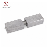 Charnière carrée robuste en acier au carbone soudable OEM avec goupille de graissage pour quincaillerie de portail battant industriel et remorque