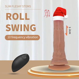 Fabrikant Van Hoge Kwaliteit Eigen Mal Siliconen Afstandsbediening Stuwende Realistische Vibrerende <span class=keywords><strong>Dildo</strong></span> - Product Image 3