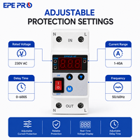 Dispositif de protection contre les surtensions EPEPRO 40A, protection contre les surtensions sur rail DIN pour boîte de distribution électrique