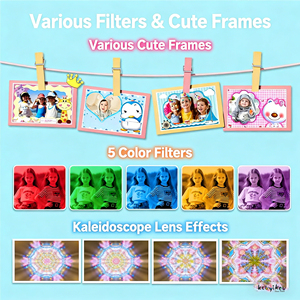 Fotocamera Istantanea per Bambini con Funzione di Pittura, Design <span class=keywords><strong>Scimmia</strong></span> Cartone Animato, Fotocamera Digitale Educativa per Bambini - Product Image 5