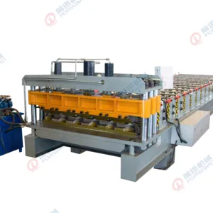 FORWARD glazed tile 0.3-0.8mm thickness color steel roof glazed tile bending rolling forming machine