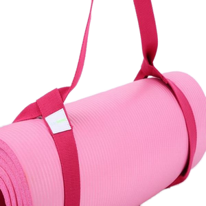 पर्यावरण अनुकूल समायोज्य खेल फिटनेस कपास योग मैट कैरी स्ट्रैप - Product Image 3