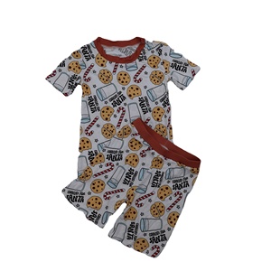 <span class=keywords><strong>Pyjama</strong></span> d'été en viscose de bambou Qingli OEM sans droits de douane, ensemble de <span class=keywords><strong>pyjama</strong></span> et de vêtements d'intérieur, <span class=keywords><strong>pyjama</strong></span> bébé imprimé sur mesure - Product Image 2