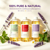 Huile de massage à marque privée pour spa 1L, huile de massage corporel professionnelle, extrait de plantes naturelles pour salon et spa, OEM en vrac