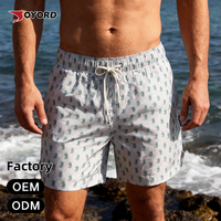 Shorts de plage pour hommes, maillots de bain UPF 50, résistants à l'eau, poche zippée, séchage rapide, respirant, cordon de serrage, taille élastique