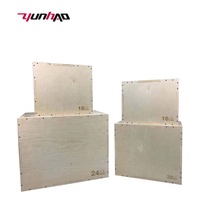 Caja pliométrica de madera con Logo personalizado, caja Plyo de madera para ejercicios de salto, venta al por mayor de fábrica