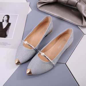 Chaussures plates de mariée en perles pour femmes, modèle 2026, pour mariage, bal de promo, soirée, et cérémonies – Bout pointu, idéales pour les occasions spéciales. - Product Image 3
