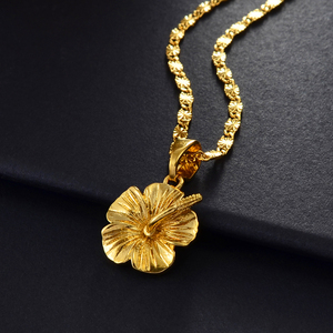 Collar con Colgante <span class=keywords><strong>de</strong></span> Flor <span class=keywords><strong>de</strong></span> Hibisco Hawaiano, Joyería <span class=keywords><strong>de</strong></span> las Islas Marshall, <span class=keywords><strong>Puerto</strong></span> <span class=keywords><strong>Rico</strong></span>, Guam, Micronesia, Pohnpei, Regalos <span class=keywords><strong>de</strong></span> Boda # 239606 - Product Image 3