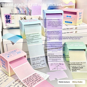 Boxed Gradient Roll Sticky <b>Notes</b> Ins Stylish Pull Out Memo Pads Minimalist Label <b>Notes</b> For Student Message Reminder - Product Image 4