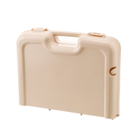 Ensemble de vaisselle de camping pas cher, vaisselle de pique-nique avec table pliante, ensemble de vaisselle de pique-nique en plastique, vert beige rose