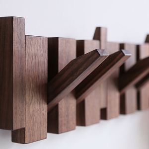 Solid Wood Piano Coat <b>Rack</b> Coat Hook for Entryway Hallway and Bedroom Creative SpaceSaving Design Sturdy Home Decoration - Product Image 3