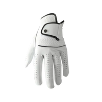 Guantes de Golf Premium de Piel Cabretta para Mano Izquierda, Impermeables, Antideslizantes, Transpirables, con Logotipo Personalizado Bordado