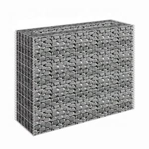 Cesta de gaviones galvanizado 1m x 1m x 0,5 M fabricante de instalación de cesta de gaviones protección de ribera gavión soldado - Product Image 1