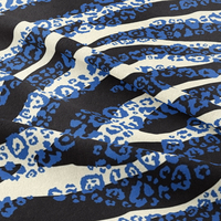 Tissu de yoga en nylon Spandex extensible dans les 4 sens à haute élasticité à impression numérique personnalisée rapide pour les leggings