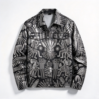 Blouson Bomber Homme Blanc en Nylon Ripstop Brodé, Fermeture Éclair, Manteau Décontracté Ample à Capuche, Imperméable et Réversible