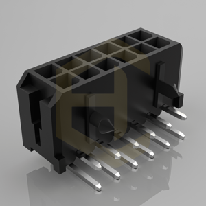 Connecteur de carte à carte à angle <span class=keywords><strong>droit</strong></span> HC-MX3.0-2x6AW, pas de 3,0 mm, pour appareils électroménagers, MOLEX 430451200 - Product Image 4