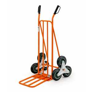 Chariot monte-escalier à 3 roues, capacité de charge 250 kg, plateforme avec cadre, usage hospitalier - Product Image 1