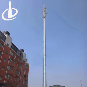 Maßgefertigter Telekommunikations-Monopolmast aus Feuerverzinktem Stahl, Höhe 15m 20m 25m 30m, für 4G 5G Netzwerkaufbau - Product Image 3