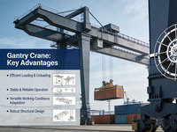 Grue portique de 10 tonnes à usage intensif pour l'extérieur, idéale pour la manutention de matériaux en usine, certifiée CE ISO, directement de l'usine
