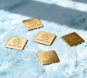 Matte Finished Aluminum Metal <b>Label</b> Custom UV Printed Nameplate Self-Adhesive <b>Waterproof</b> for Skincare & Beauty Packaging - Product Image 1