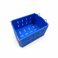 Bac de rangement pliable en plastique PP 4 mm, recyclable, étanche, empilable, couleur personnalisée, pour usage en entrepôt