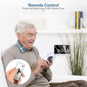 Đồng hồ báo thức kỹ thuật số treo tường 10.1 inch, tự động điều chỉnh độ sáng, 5 báo thức & 3 nhắc nhở uống thuốc, có thể tùy chỉnh bán buôn, dễ sử dụng - Product Image 3