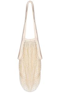 Portable Reusable Striped Mesh Cotton <b>Tote</b> <b>Bag</b> Hand <b>Bag</b> for Fruit Storage and Shopping - Product Image 2