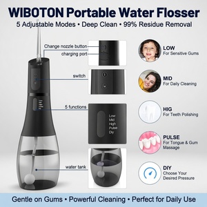 <span class=keywords><strong>Irrigador</strong></span> Bucal Inalámbrico WIBOTON con Modo DIY, 1800 Pulso/Min, Limpieza Profunda, Eliminación de Placa, para <span class=keywords><strong>Uso</strong></span> <span class=keywords><strong>Diario</strong></span> - Product Image 2