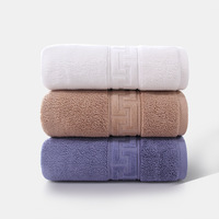 Serviette de bain en coton longues fibres pour supermarché, 100 % coton, épaissie 480g, motif floral, bordure satinée, avec logo