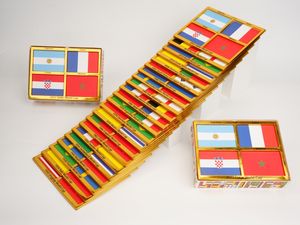 Decoración para el Hogar de Aficionados al Fútbol, Recuerdo de la Copa <span class=keywords><strong>Mundial</strong></span> de Fútbol 1930-<span class=keywords><strong>2022</strong></span>, Cuadro de Puntuación de las Cuatro Finales, Duradero, PET/Papel, Coleccionable, Regalo - Product Image 4