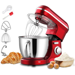 Mélangeur de pâte à pain et batteur sur socle en acier inoxydable pour boulangerie et cuisine, avec bol, pour préparation de gâteaux et de pâtes - Vente en gros - Product Image 1