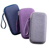 Boîte de rangement de voyage étanche en EVA rigide durable, étui de protection en gros de haute qualité pour peptides avec fermeture éclair
