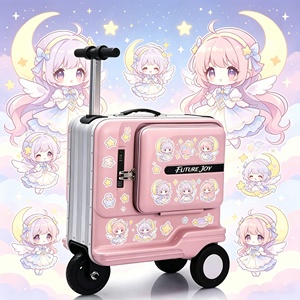 Cadeau <span class=keywords><strong>de</strong></span> Noël pour enfants : Valise à roulettes électrique 20 pouces Future JOY, <span class=keywords><strong>bagage</strong></span> à main, OEM, faible MOQ, <span class=keywords><strong>bagage</strong></span> <span class=keywords><strong>de</strong></span> voyage intelligent, entreprise ODM - Product Image 1