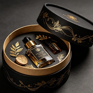 Caja de Tubo de Papel Reciclable con Logotipo Personalizado, Embalaje Cilíndrico con Estampado en Caliente para Botellas de Perfume de 50 ml y 100 ml, Embalaje de Regalo para Aceites Esenciales - Product Image 2